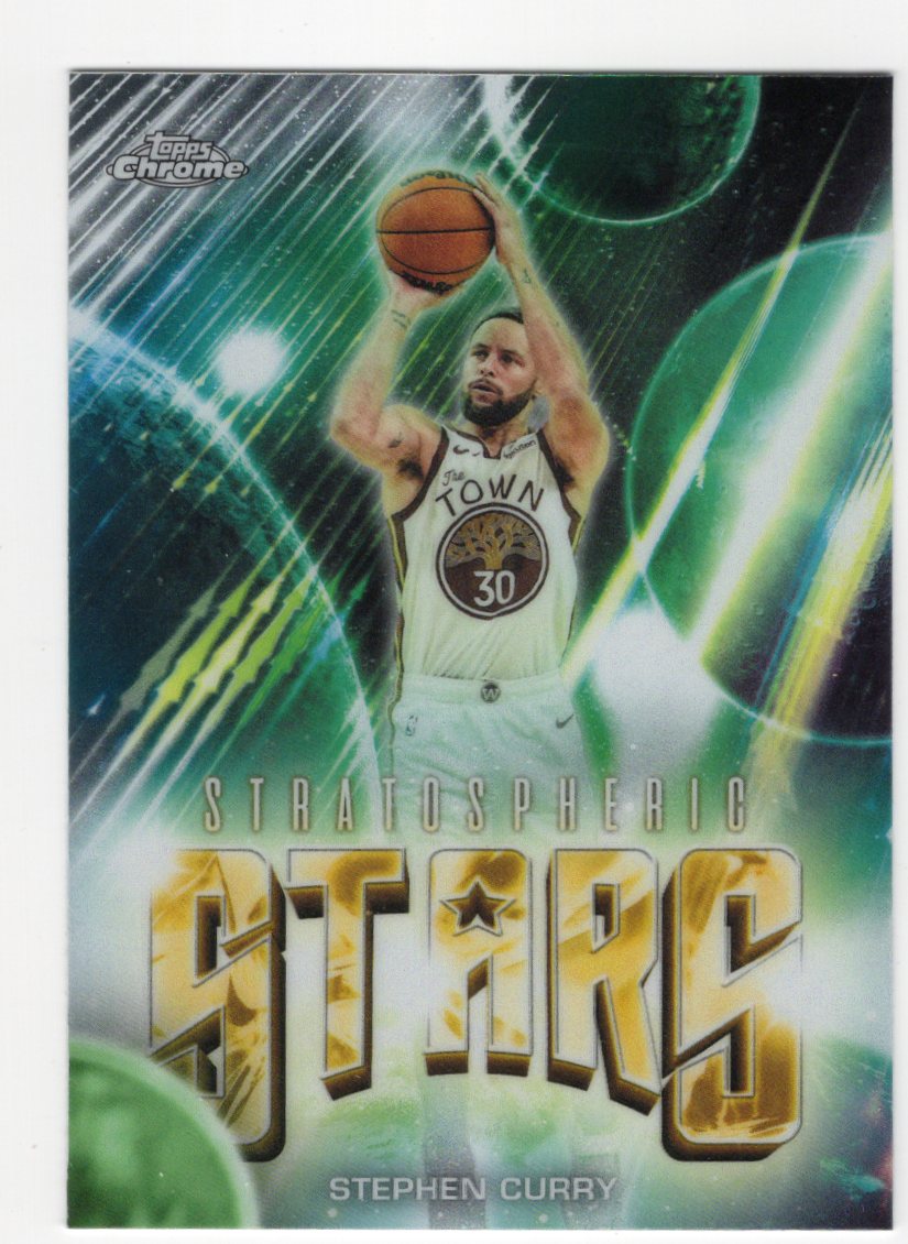 2025-26 Topps Chrome Update Stephen Curry Stratospheric Stars #ST-2 Warriors