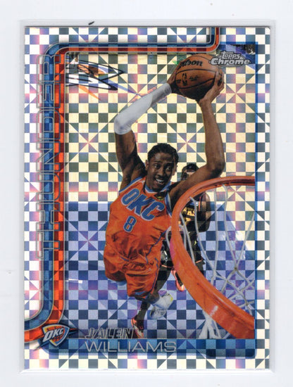 2025-26 Topps Chrome Update Jalen Williams #11 X-Fractor OKC Thunder