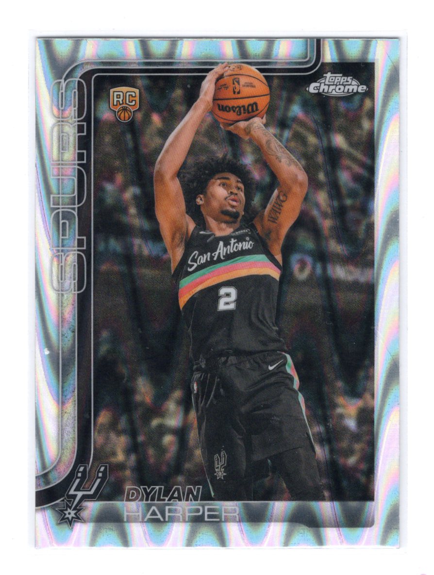 2025-26 Topps Chrome Update Dylan Harper RC #152 RayWave Refractor Spurs