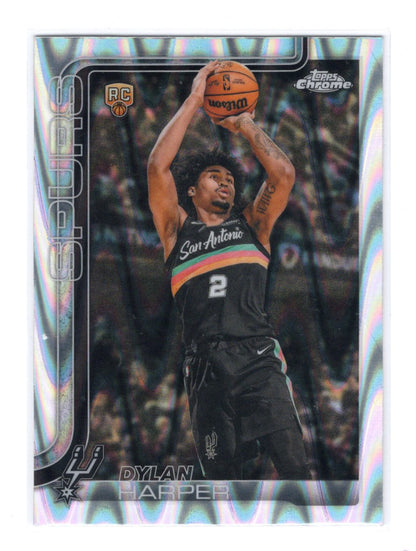 2025-26 Topps Chrome Update Dylan Harper RC #152 RayWave Refractor Spurs