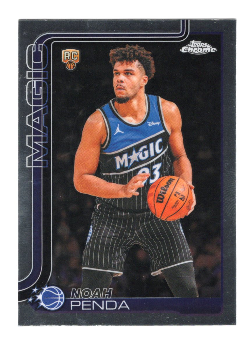 2025-26 Topps Chrome Update Noah Penda RC #182 Orlando Magic Base Rookie