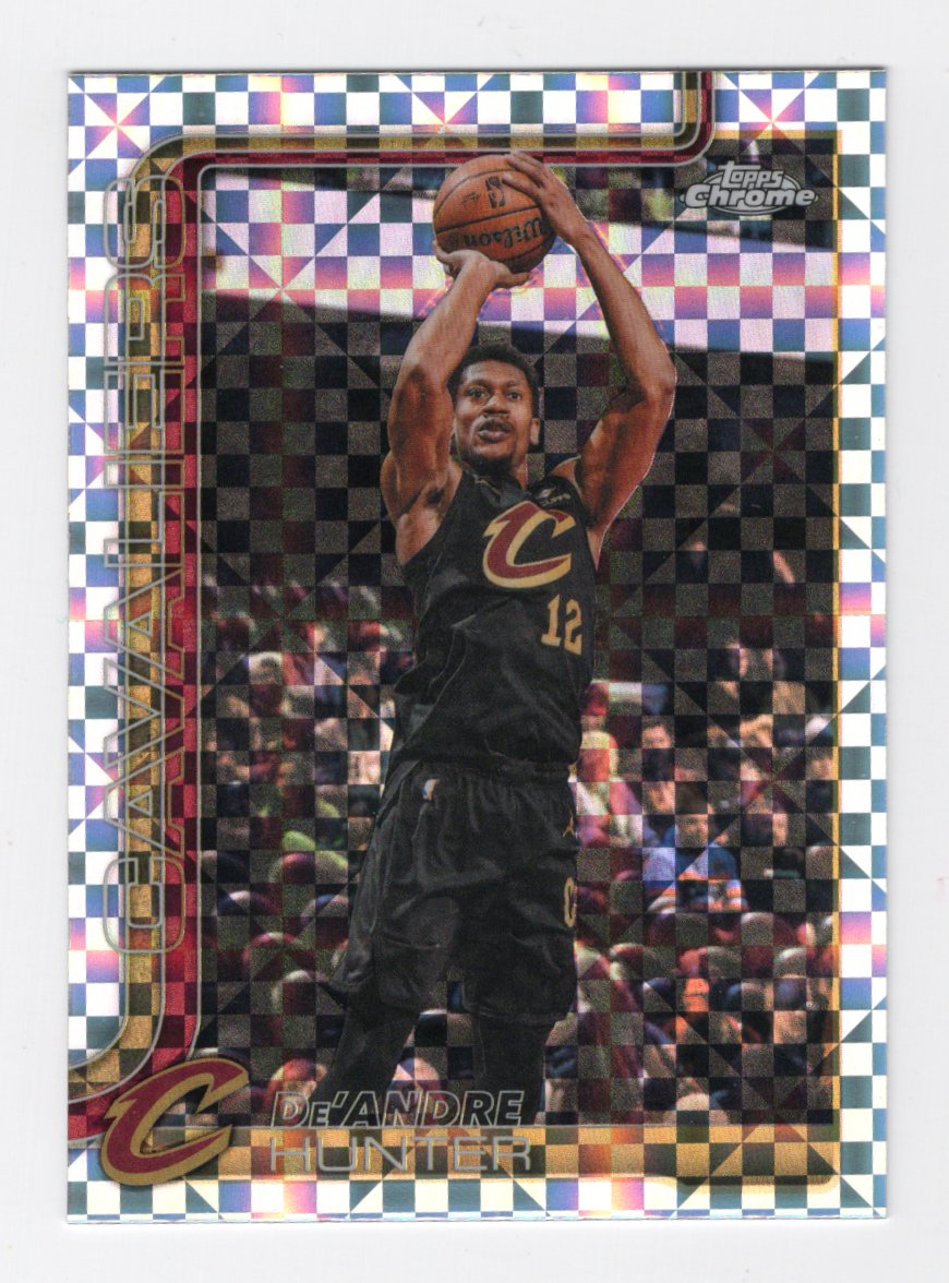 2025-26 Topps Chrome Update De'Andre Hunter #74 X-Fractor Refractor Cavs