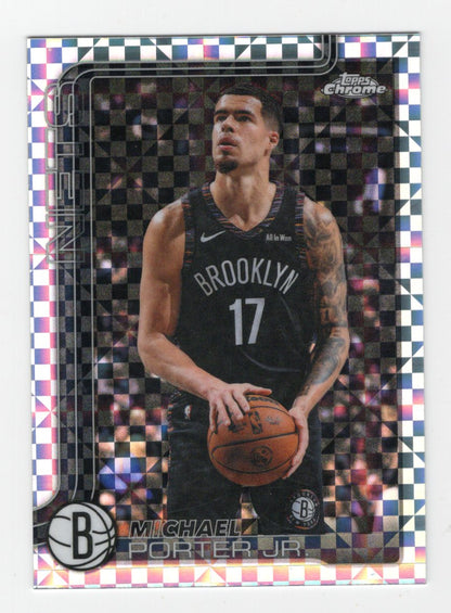 2025-26 Topps Chrome Update Michael Porter Jr. #67 X-Fractor Brooklyn Nets