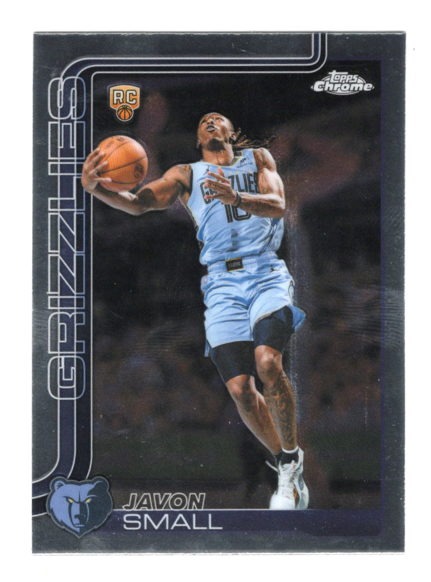2025-26 Topps Chrome Update Javon Small RC #199 Memphis Grizzlies Base