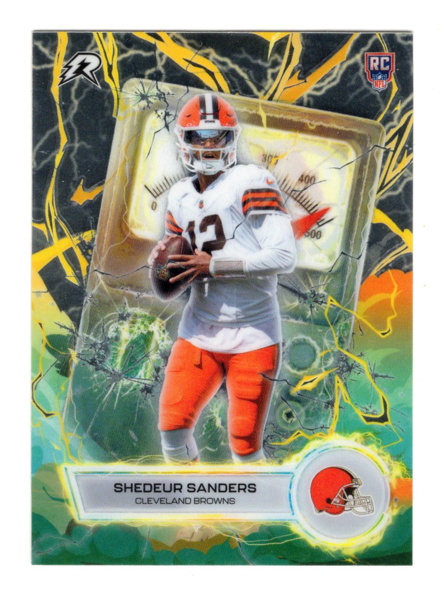 2025 Topps Resurgence Shedeur Sanders Card Voltaic Cleveland Browns