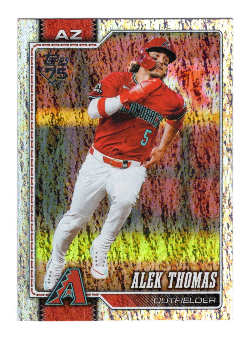 2026 Topps Alek Thomas Card Topps Foil Pattern Arizona Diamondbacks