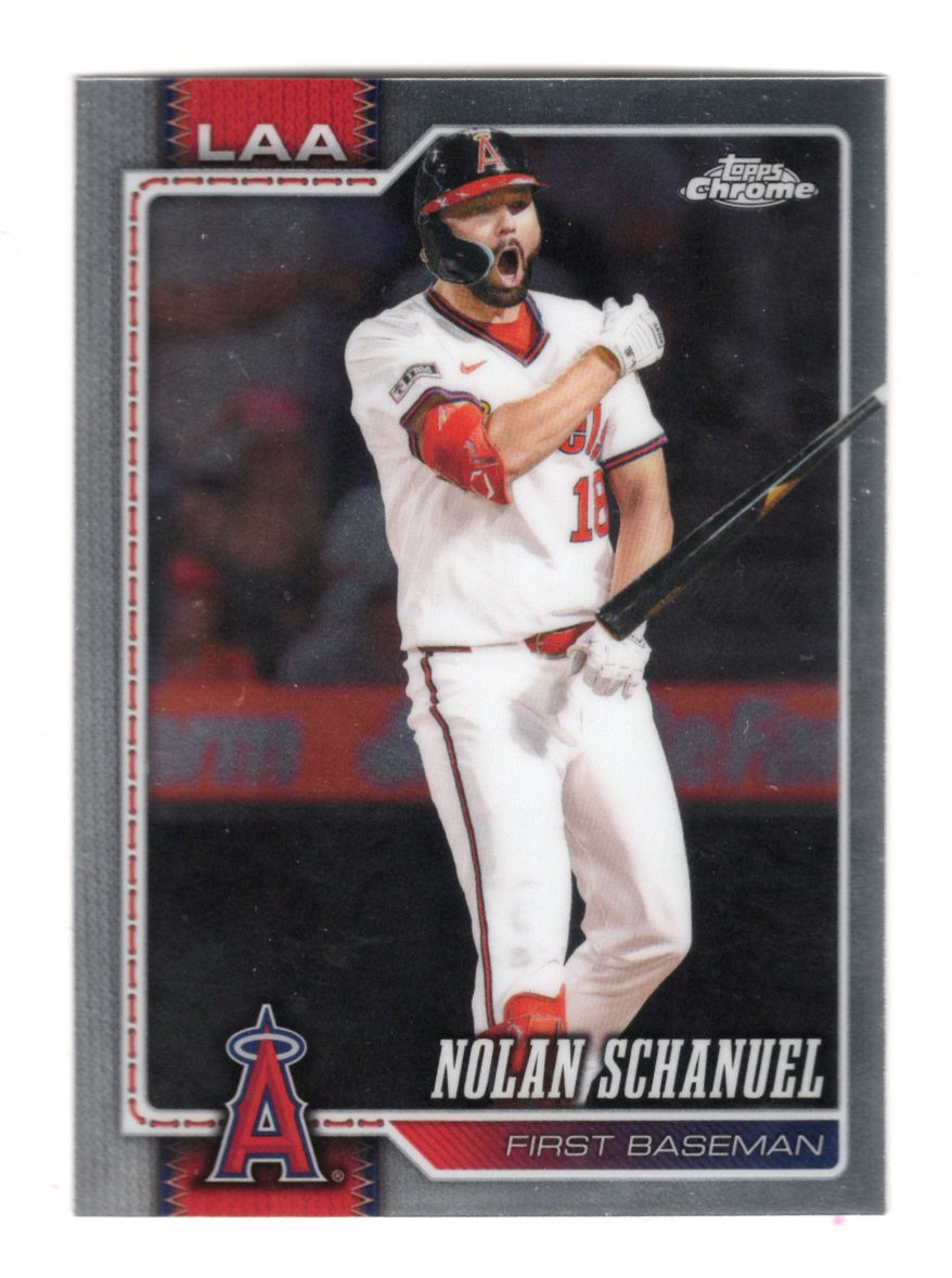 2026 Topps Chrome Nolan Schanuel Card Los Angeles Angels