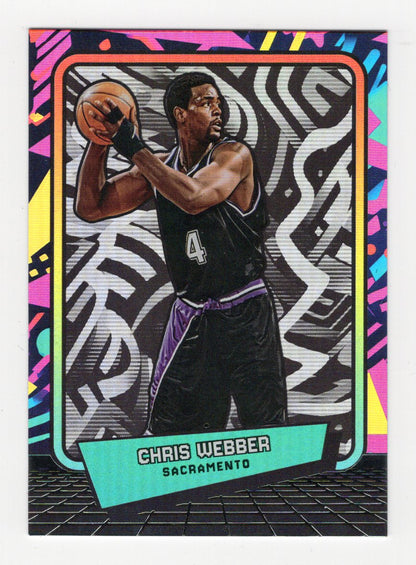 2026 Panini Decades 90s Pop Culture Chris Webber Foil #72 Sacramento Kings HOF
