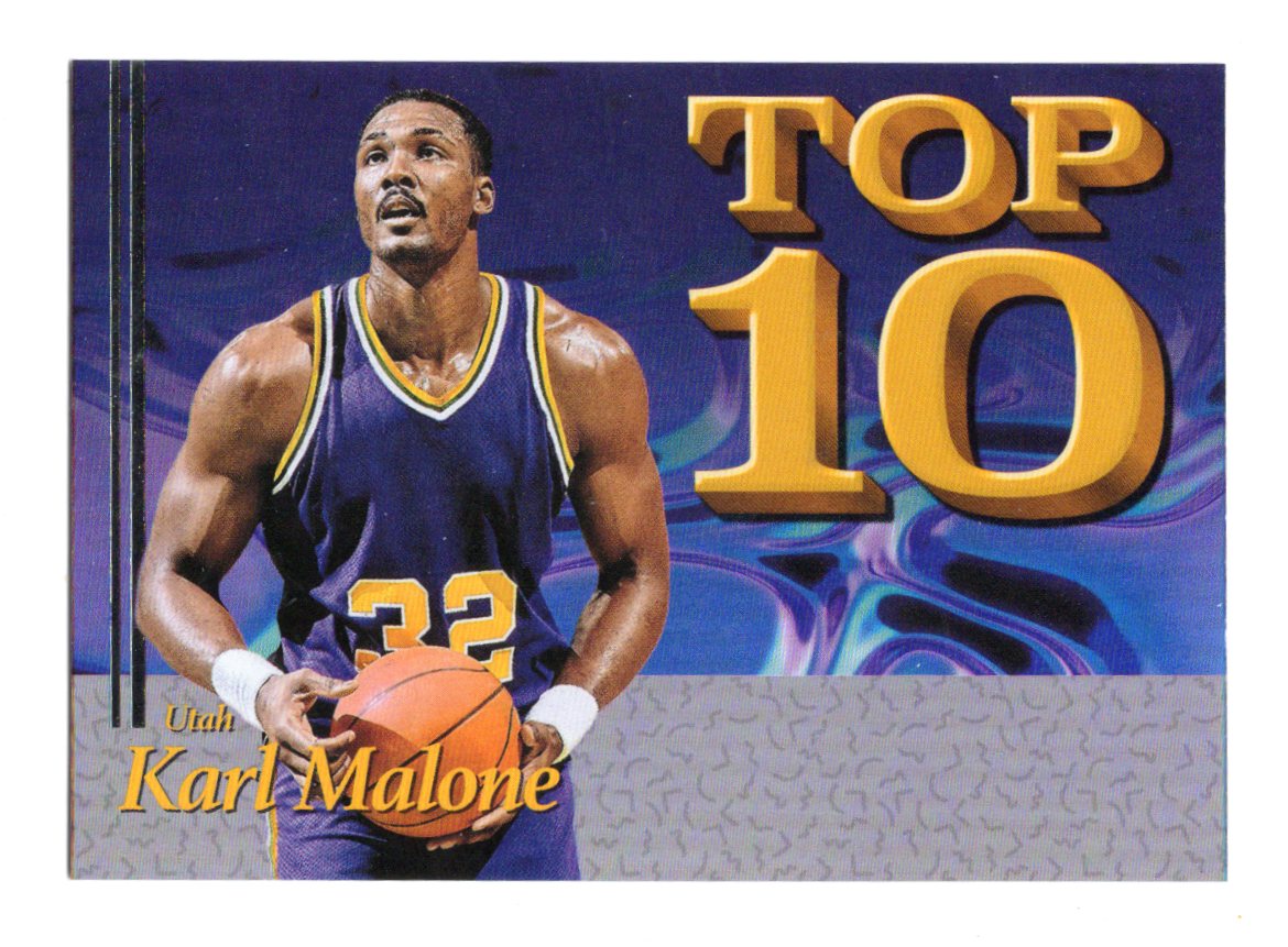 2026 Panini Decades 90s Pop Culture Karl Malone Card Top 10 Utah Jazz