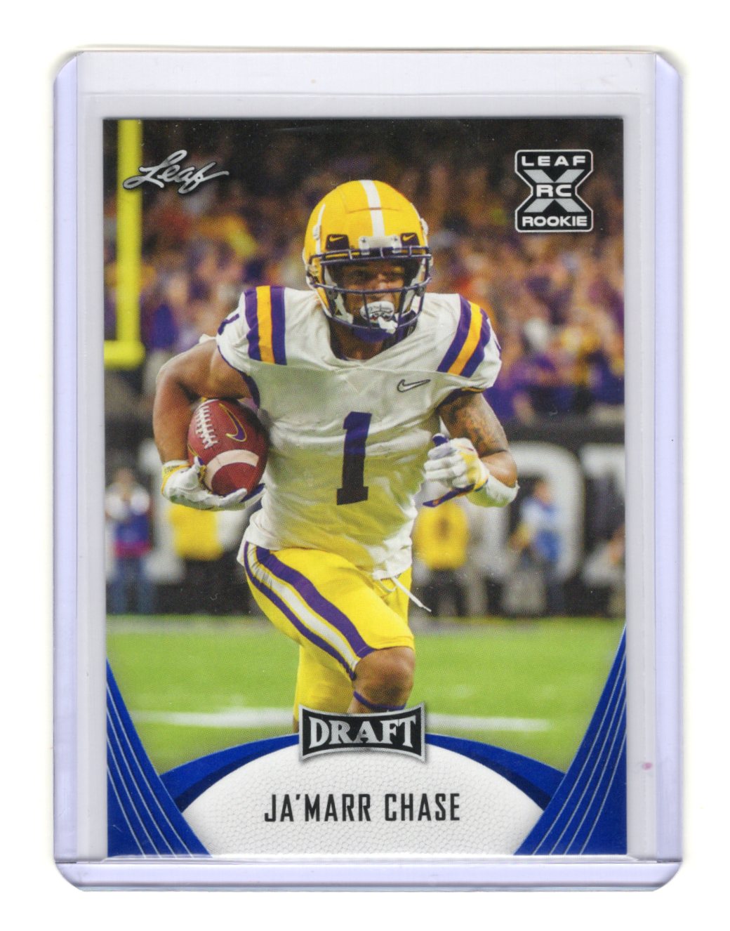 2021 Leaf Draft Ja'Marr Chase Card LSU Tigers