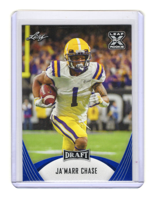 2021 Leaf Draft Ja'Marr Chase Card LSU Tigers