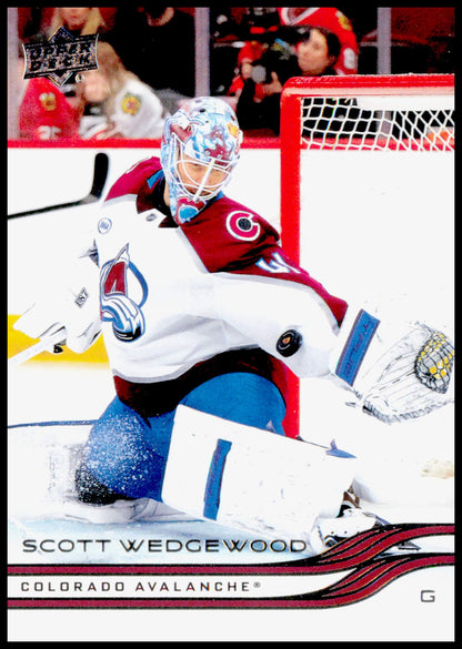2025-26 Upper Deck Scott Wedgewood Card Colorado Avalanche