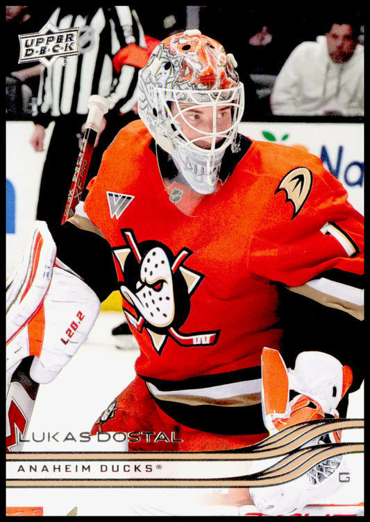 2025-26 Upper Deck Lukas Dostal Card Anaheim Ducks