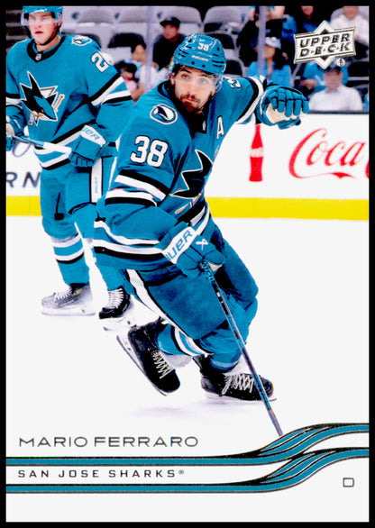 2025-26 Upper Deck Mario Ferraro Card San Jose Sharks