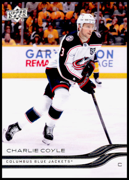 2025-26 Upper Deck Charlie Coyle Card Columbus Blue Jackets