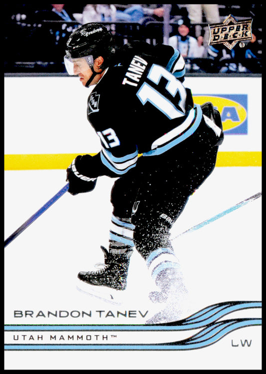 2025-26 Upper Deck Brandon Tanev Card Utah Mammoth