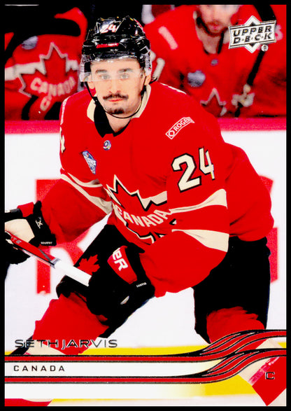 2025-26 Upper Deck Seth Jarvis Card Canada