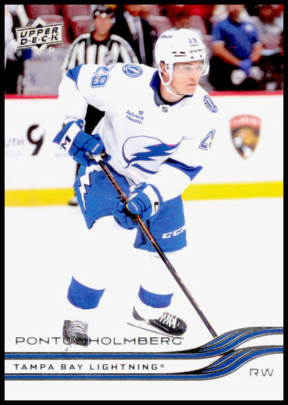 2025-26 Upper Deck Pontus Holmberg Card Tampa Bay Lightning