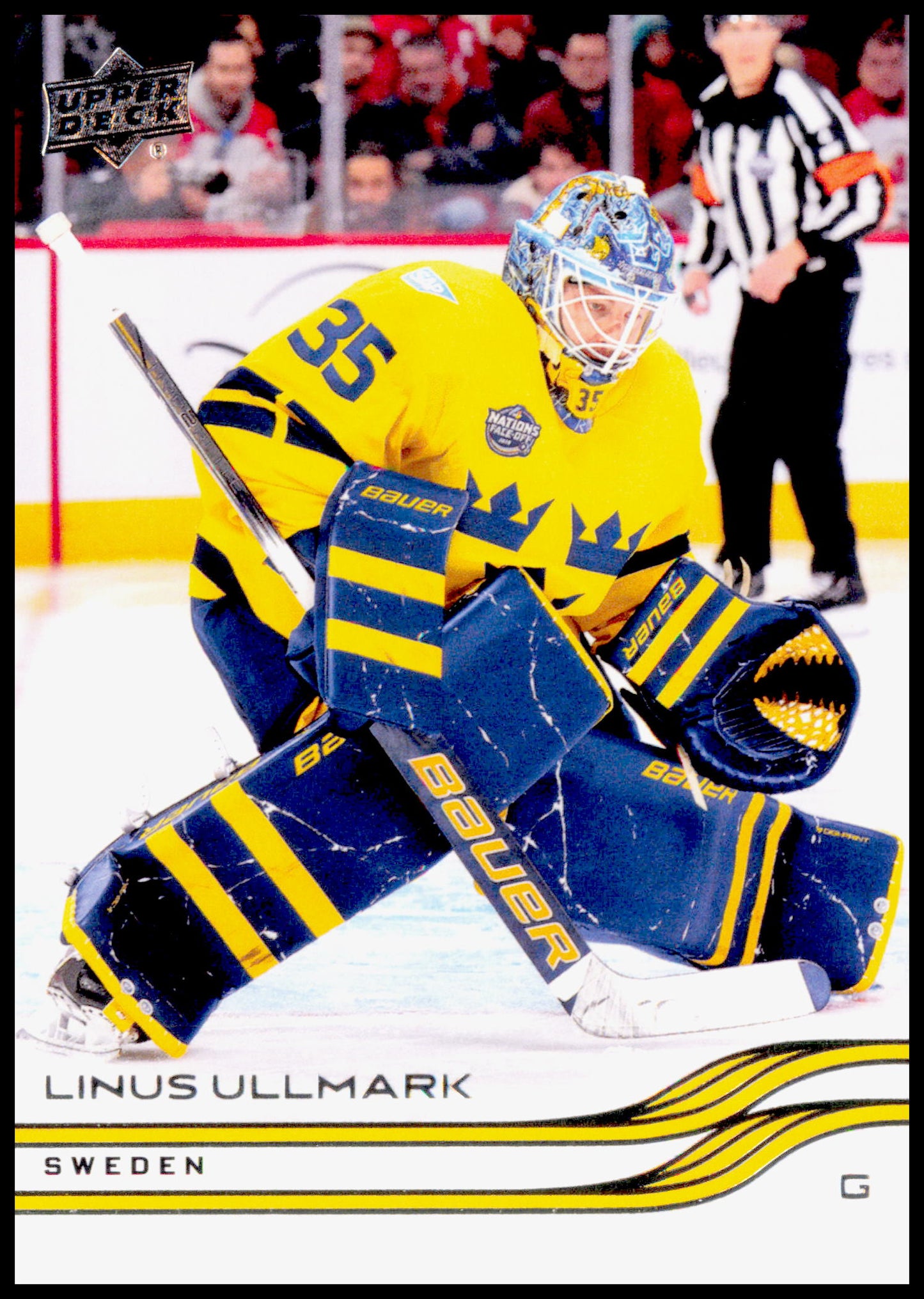 2025-26 Upper Deck Linus Ullmark Card Sweden
