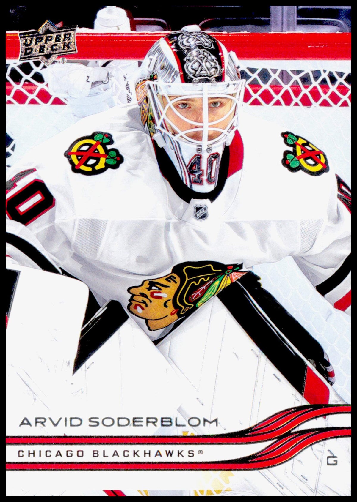 2025-26 Upper Deck Arvid Soderblom Card Chicago Blackhawks