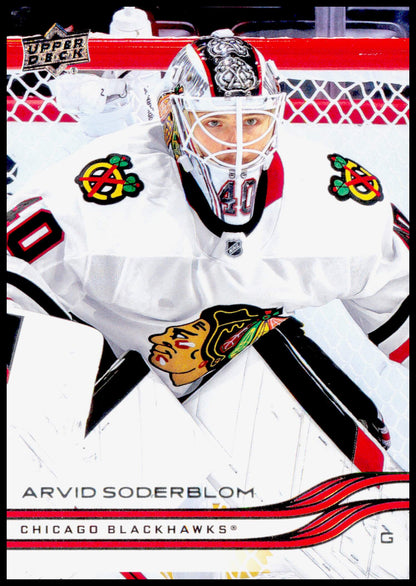 2025-26 Upper Deck Arvid Soderblom Card Chicago Blackhawks