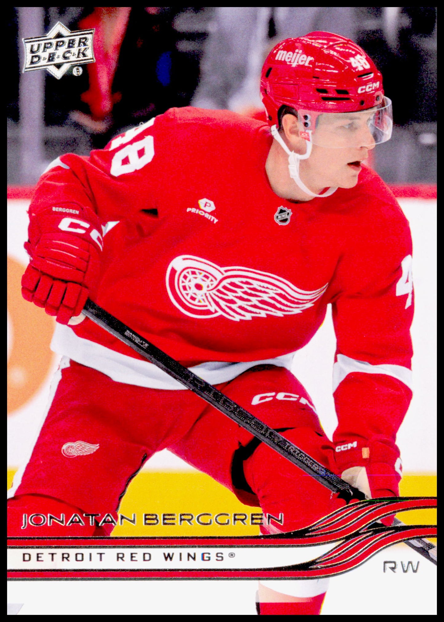 2025-26 Upper Deck Jonatan Berggren Card Detroit Red Wings