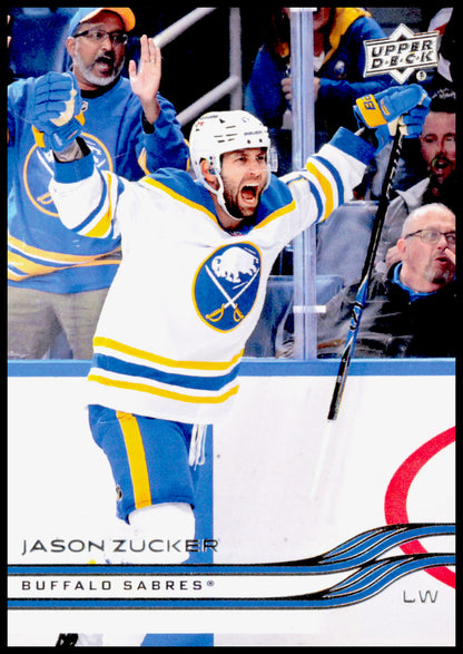 2025-26 Upper Deck Jason Zucker Card Buffalo Sabres