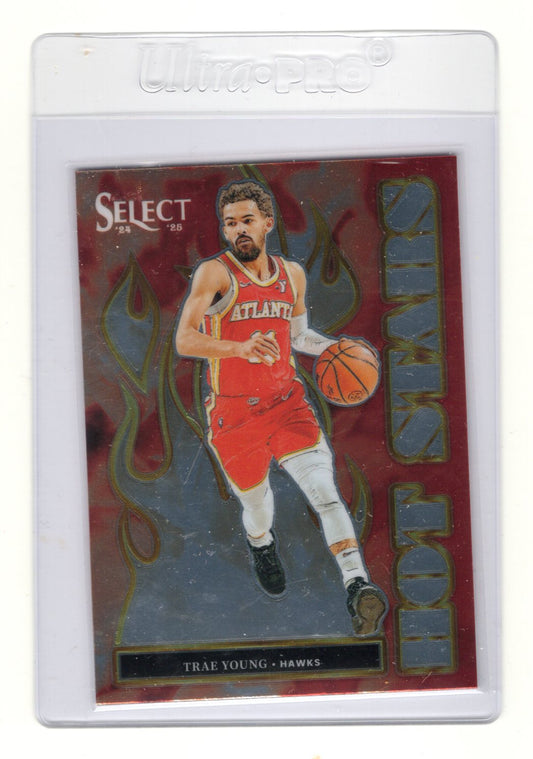 2024-25 Panini Select Trae Young Card Hot Stars Atlanta Hawks