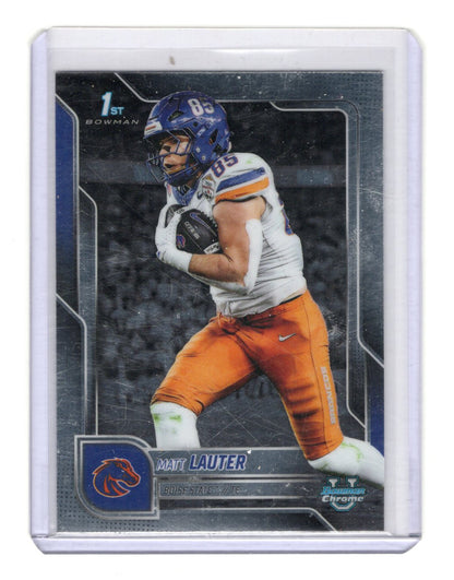 2025 Bowman University Chrome Matt Lauter Card Boise State Broncos
