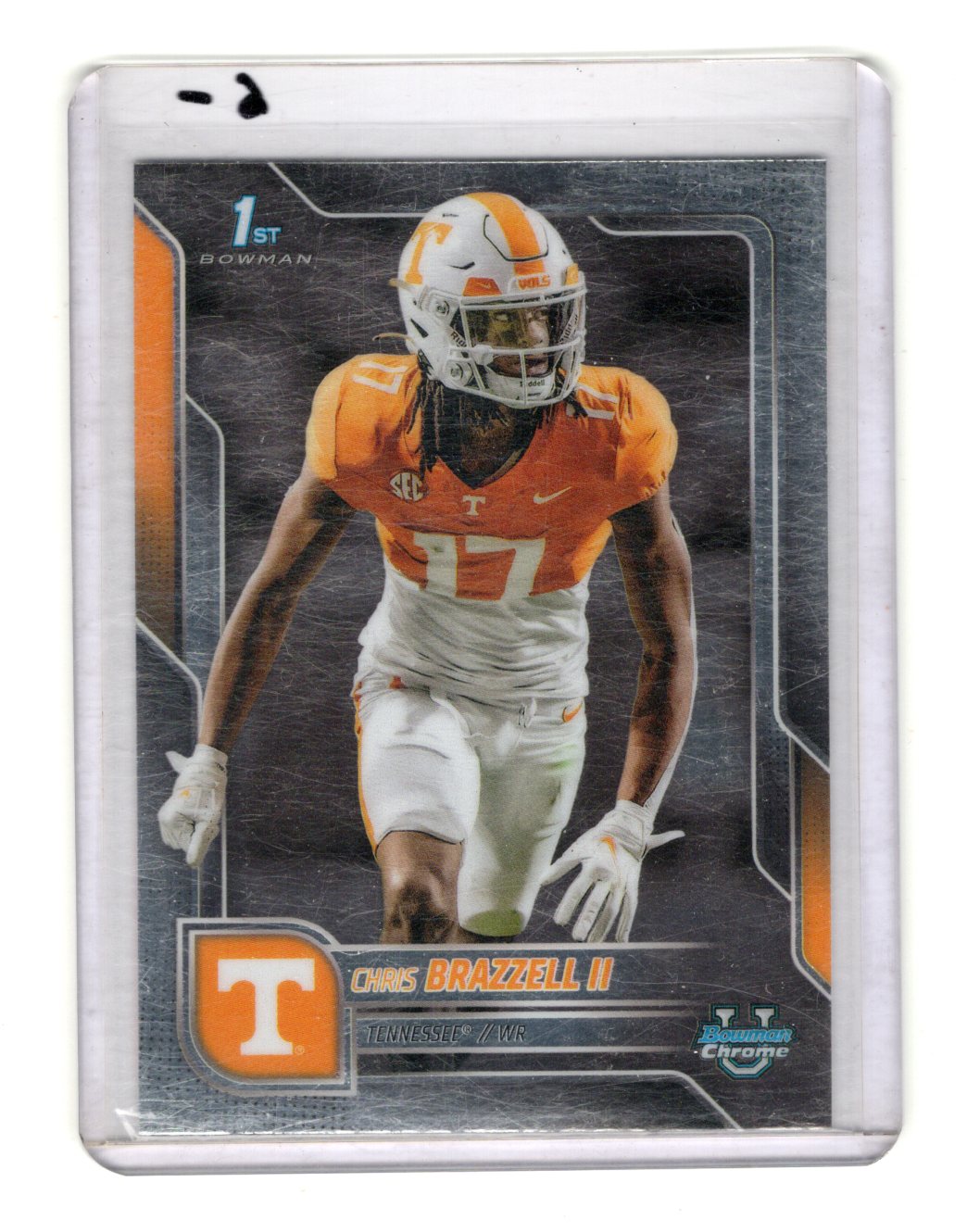 2025 Bowman University Chrome Chris Brazzell II Card Tennessee Volunteers