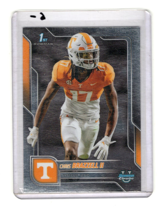 2025 Bowman University Chrome Chris Brazzell II Card Tennessee Volunteers