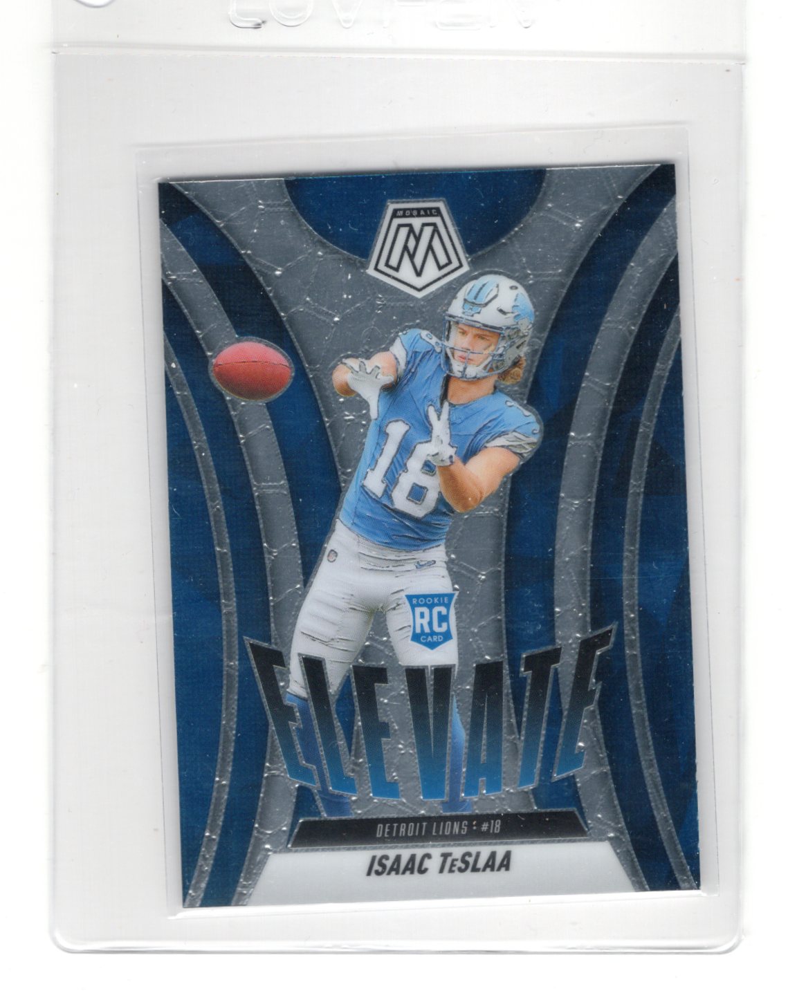 2025 Panini Mosaic Isaac TeSlaa Card Elevate Detroit Lions