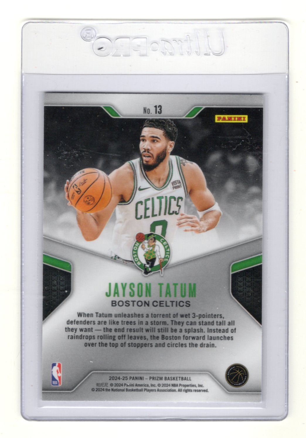 2024-25 Panini Prizm Jayson Tatum Card Dominance Boston Celtics