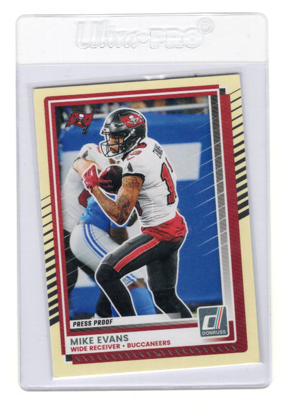 2025 Donruss Mike Evans Card Press Proofs Yellow Tampa Bay Buccaneers