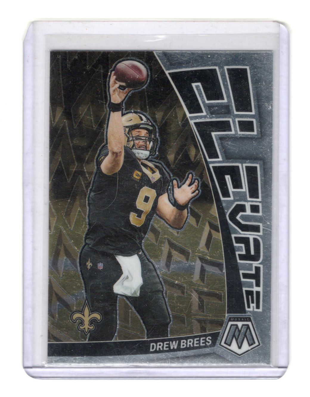 2023 Panini Mosaic Drew Brees Card Elevate New Orleans Saints