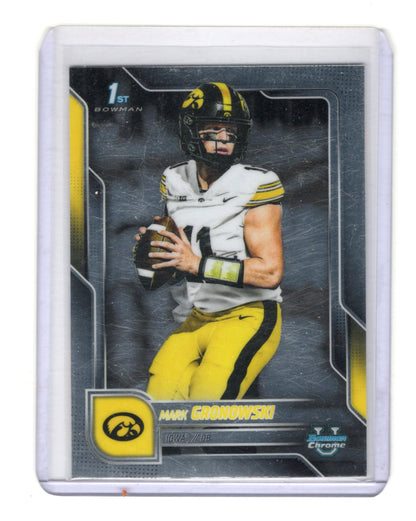 2025 Bowman University Chrome Mark Gronowski Card Iowa Hawkeyes