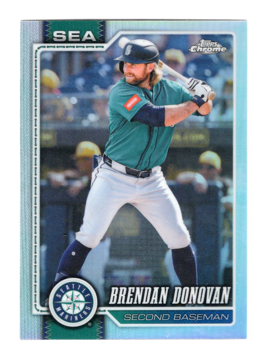 2026 Topps Chrome Brendan Donovan Card Refractors Seattle Mariners