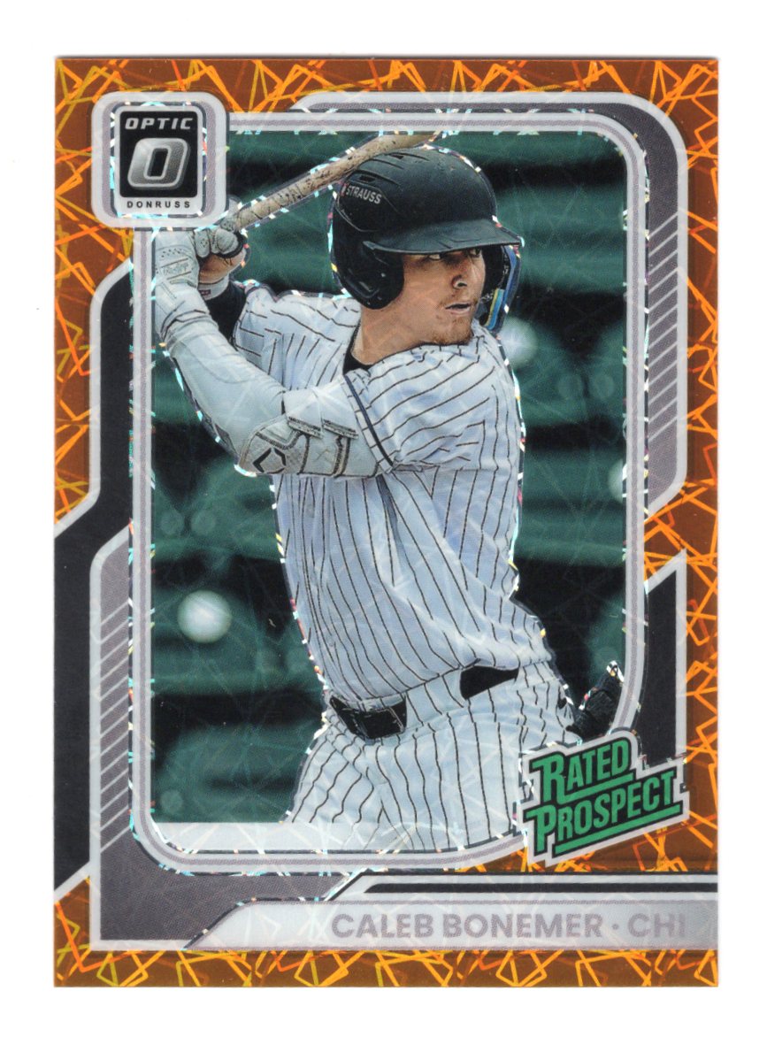 2026 Donruss Caleb Bonemer Card Optic Orange Velocity Chicago White Sox