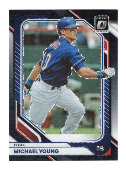 2026 Donruss Michael Young Card Optic Circles Texas Rangers