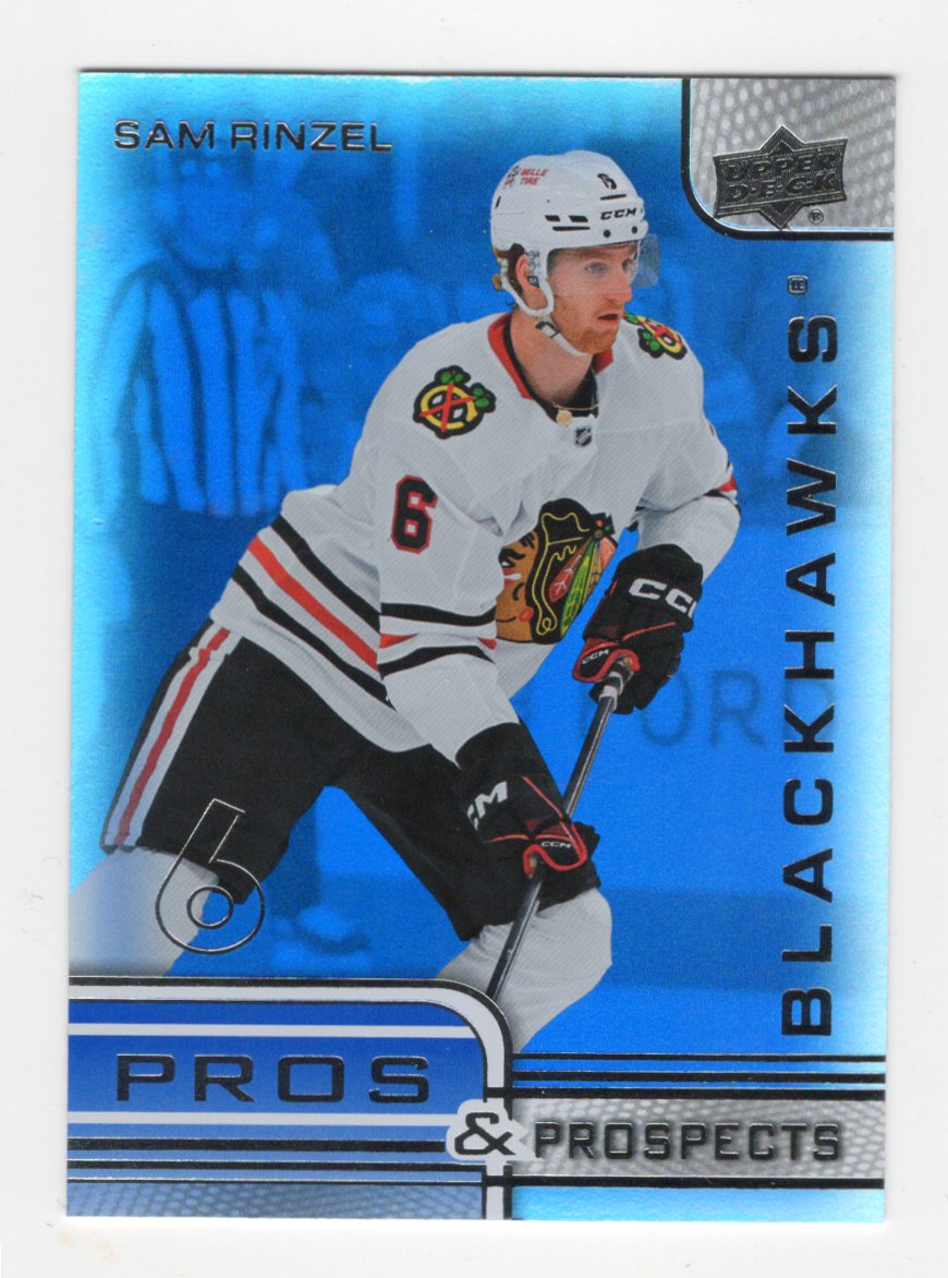 2025-26 Upper Deck Sam Rinzel Card Pros and Prospects Chicago Blackhawks