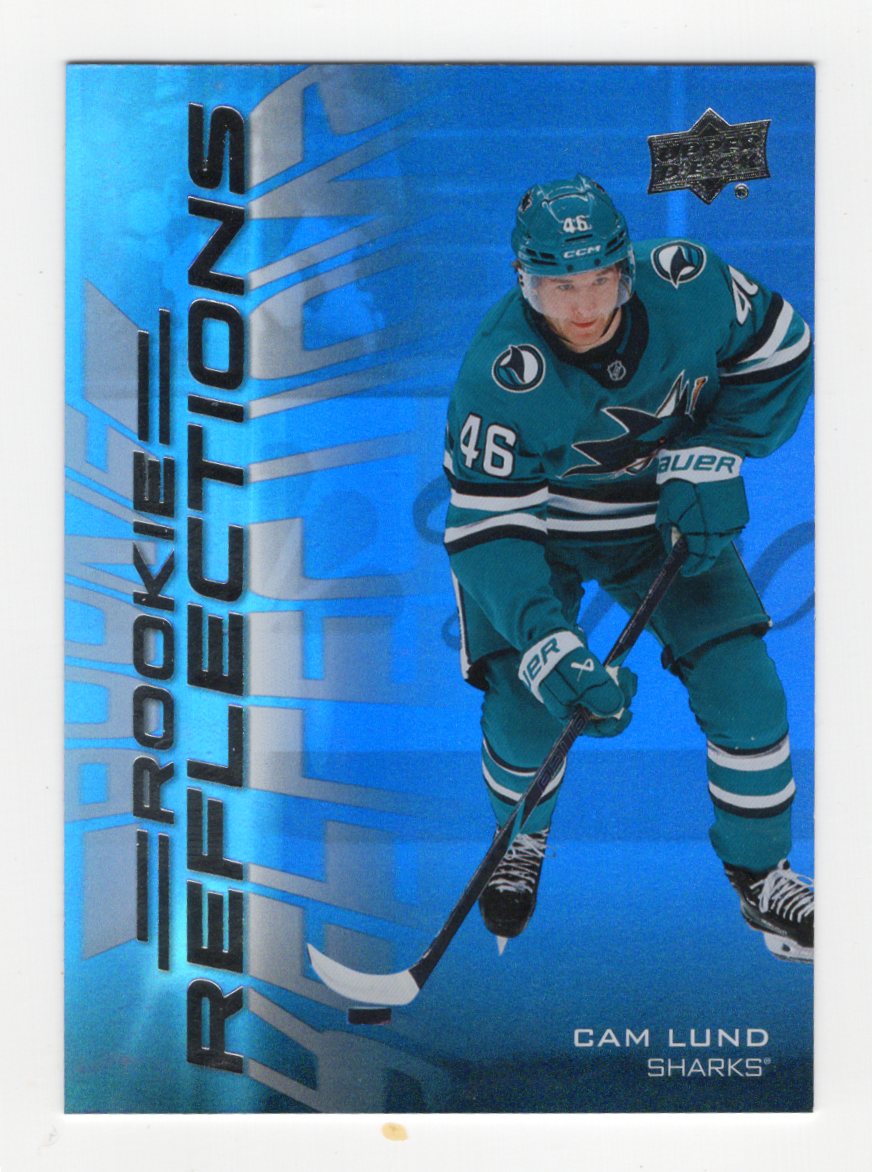 2025-26 Upper Deck Extended Series Cam Lund Rookie Reflections #RR-27 RC Sharks