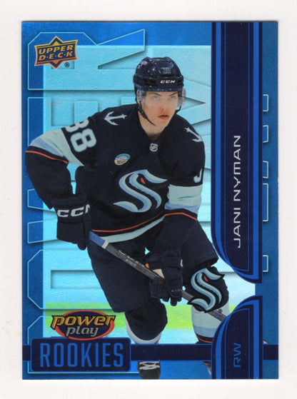 2025-26 Upper Deck Jani Nyman Card Power Play Seattle Kraken