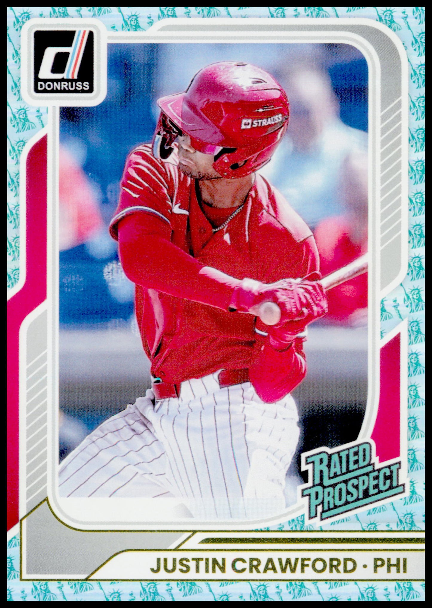 2026 Donruss Justin Crawford Card Liberty Philadelphia Phillies