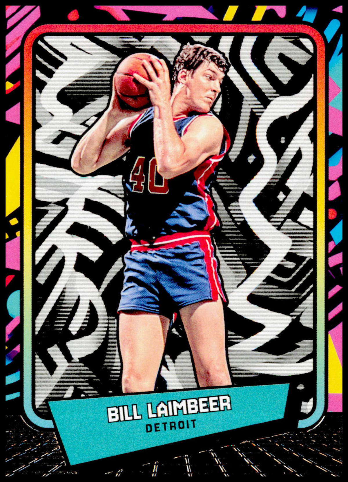 2026 Panini Decades 90s Pop Culture Bill Laimbeer Card Detroit Pistons