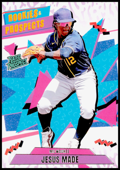2026 Panini Decades 90s Pop Culture Jesus Made Card Milwaukee Brewers