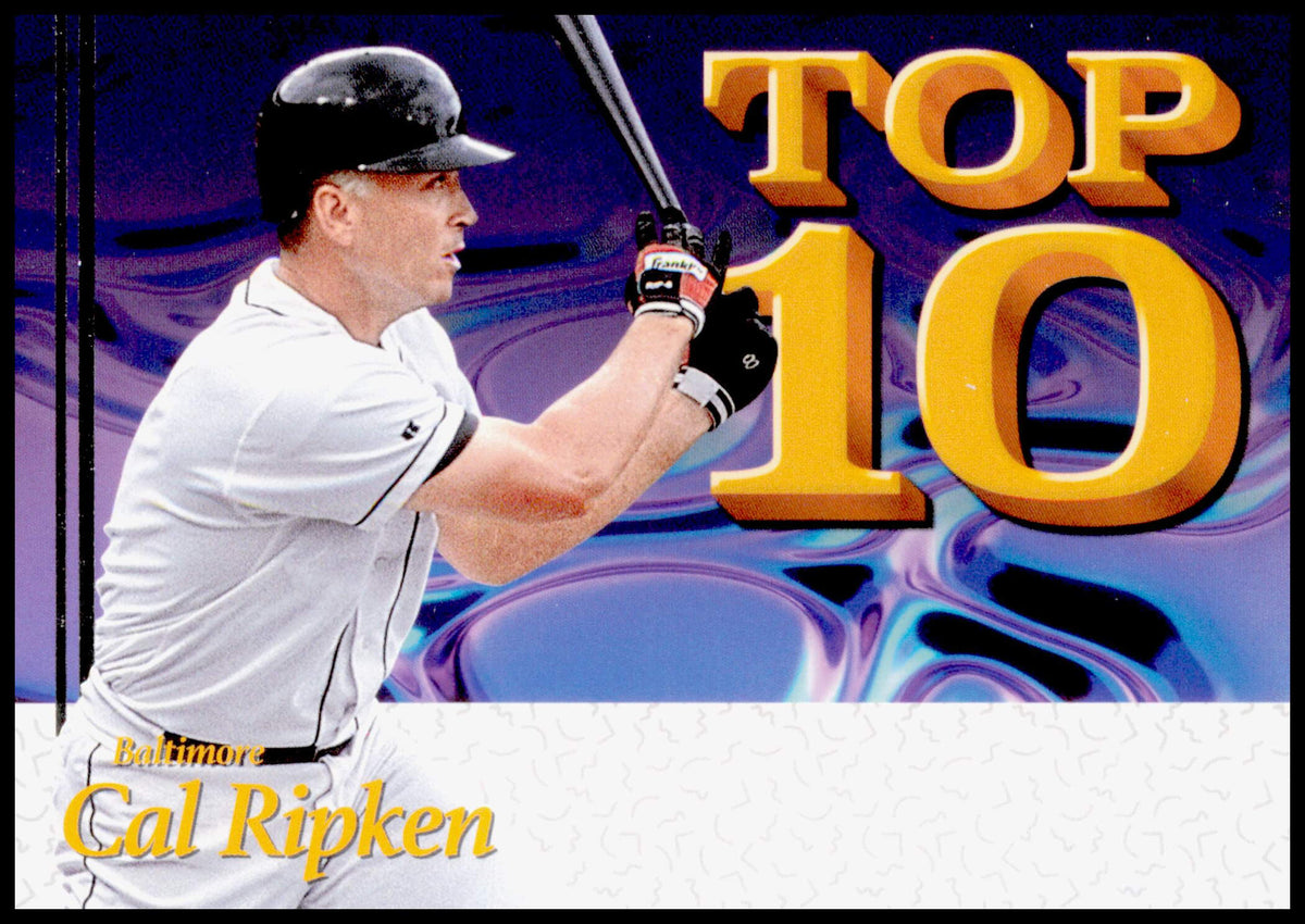 2026 Panini Decades 90s Pop Culture Cal Ripken Card Top 10 Baltimore Orioles