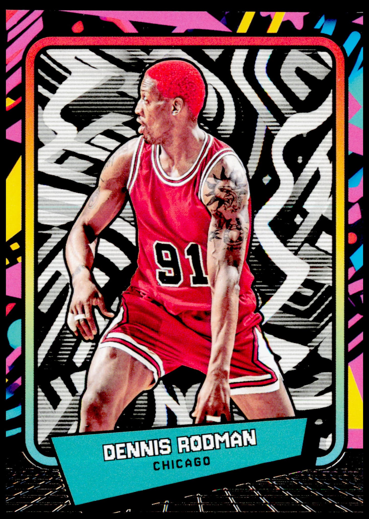 2026 Panini Decades 90s Pop Culture Dennis Rodman Card Chicago Bulls