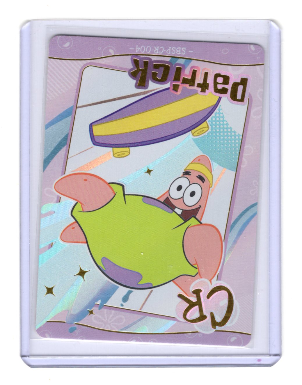 2024 SpongeBob SquarePants Patrick CR SBSP-CR-004 Skateboard Holo Trading Card