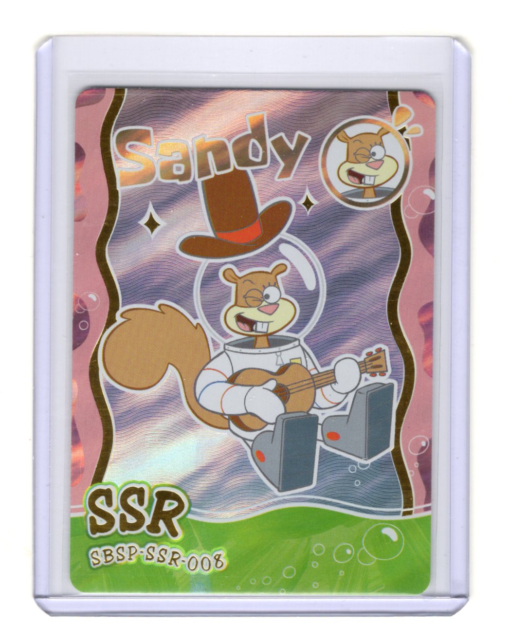 2024 SpongeBob SquarePants Sandy Cheeks SSR SBSP-SSR-008 Holo Foil Trading Card