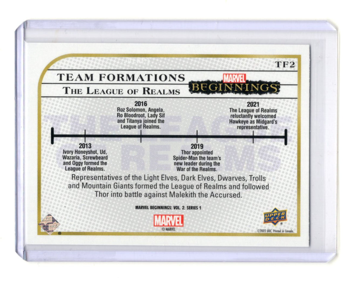 2022 Upper Deck Marvel Beginnings Volume 2 Series 1 The League of Realms Card
